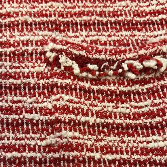 ZARA Red and White Striped Knit Dress KIDS SIZE 5 - Picture 3 of 6